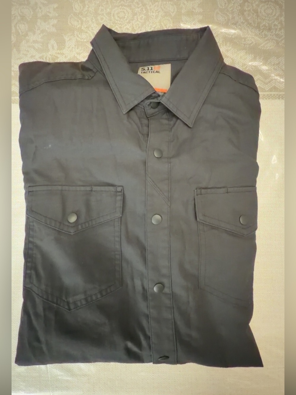 5.11 Tactical Black Snap-Front Shirt Jacket